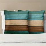 Vintage Brown & Teak Pack of 2